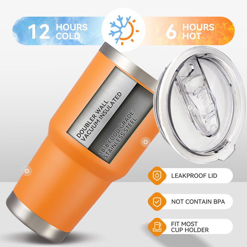Vaso T&eacute;rmico Cool Yoleb 850 ml, Set De 8, Acero... image number null