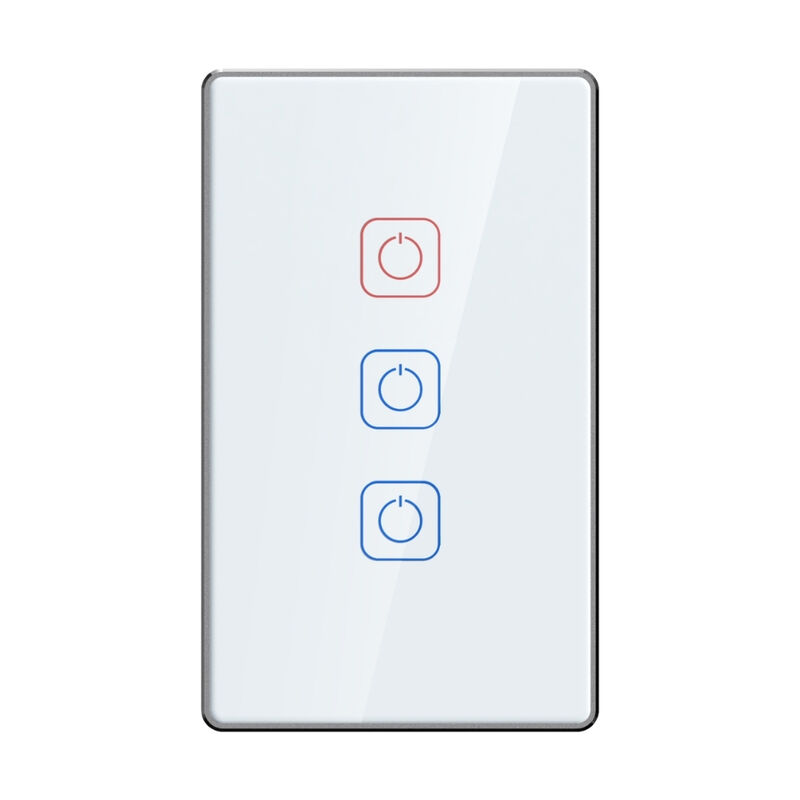 Apagador Inteligente T&aacute;ctil WiFi 3 Circuitos, R... image number null