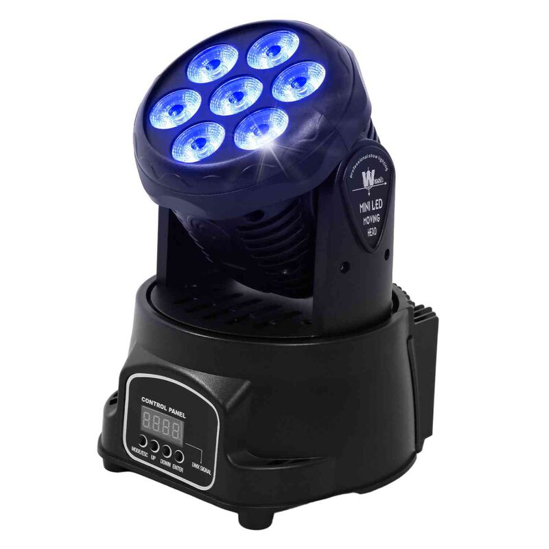 Luces Cabeza M&oacute;vil Wash Rob&oacute;tica 7 Luces Led Rg... image number null