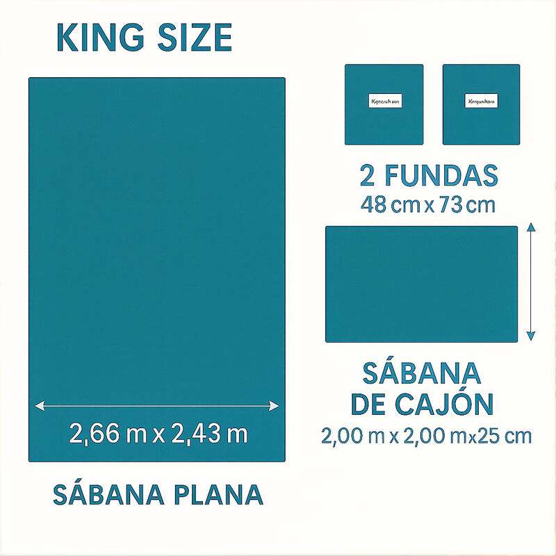 Juego de S&aacute;banas Tacto Algod&oacute;n Suaves y Durader... image number null