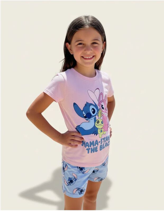 Pijama Stitch Disney Para Ni&ntilde;as I Conjunto Shor... image number null