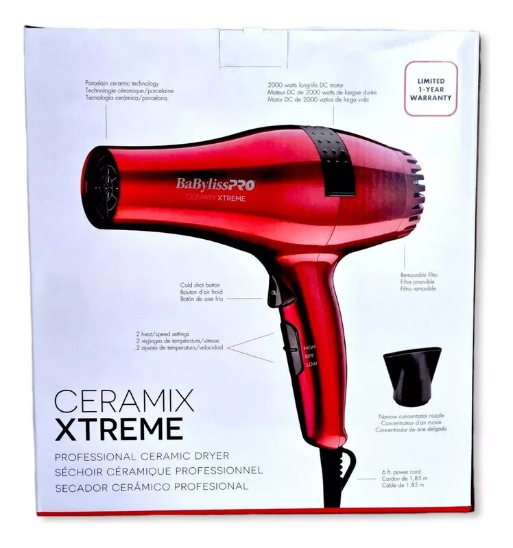 Secadora De Cabello Babylisspro Ceramix Xtreme ... image number null