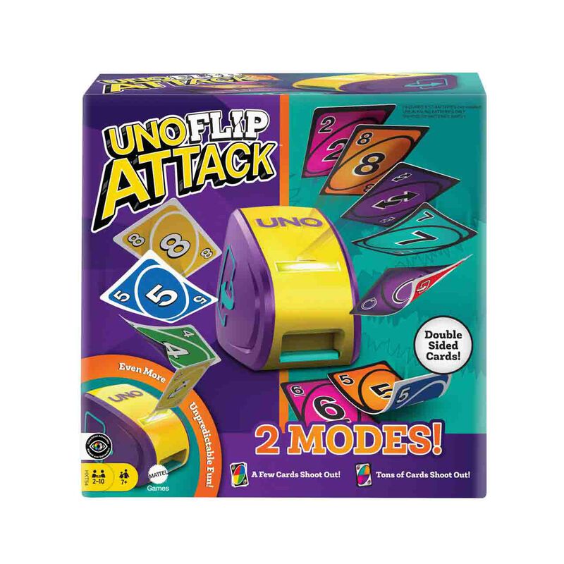 Juego De Cartas Mattel Games Uno Flip Attack Pa... image number null
