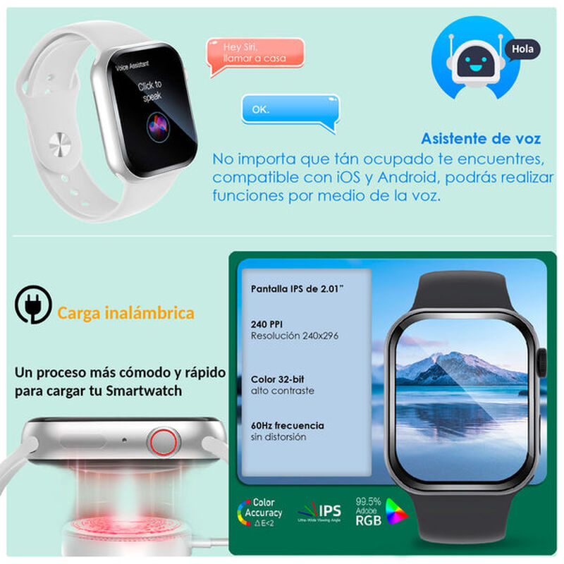 Reloj Smartwatch Vak F9 Ip67 Metal Health Pasos... image number null