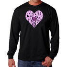 Camiseta De Manga Larga Word Art Para Hombre - Forever In Our Hearts - Negro