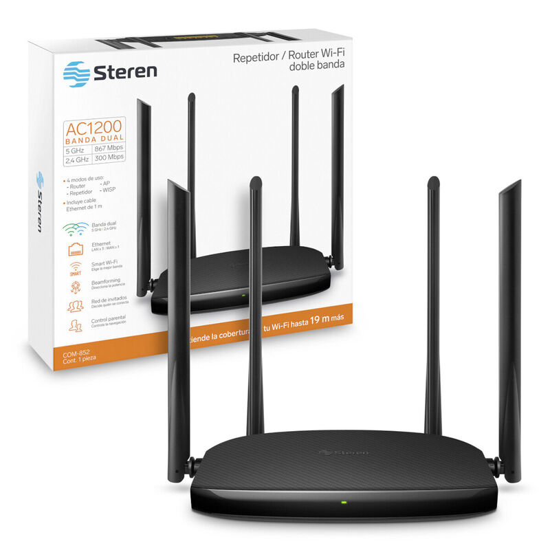 Repetidor / Router Wi-Fi 24 Ghz Y 5 Ghz (B/G/N/... image number null