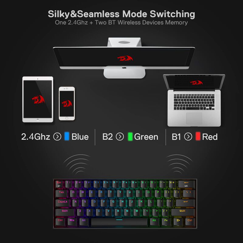 Teclado Mec&aacute;nico Redragon K530 Pro Draconic 60%... image number null