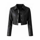 Chaqueta corta de vinipiel