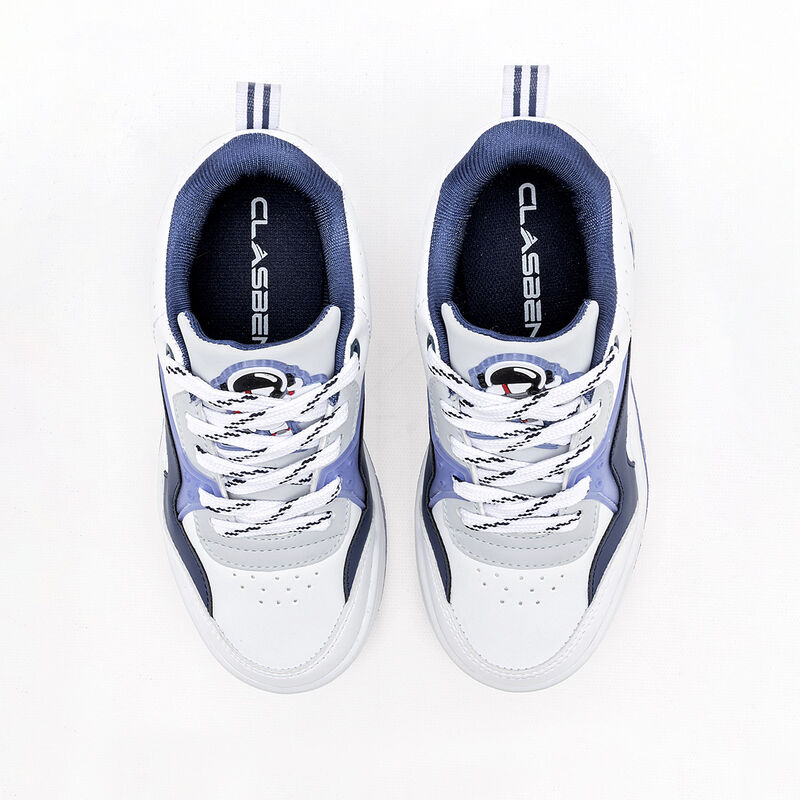 Clasben Tenis urbano para ni&ntilde;o blanco azul image number null
