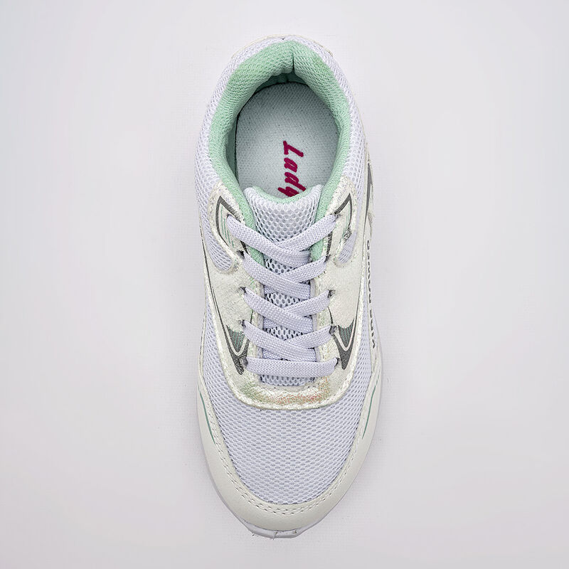 Lady One tenis para ni&ntilde;a blanco verde cod 14048... image number null