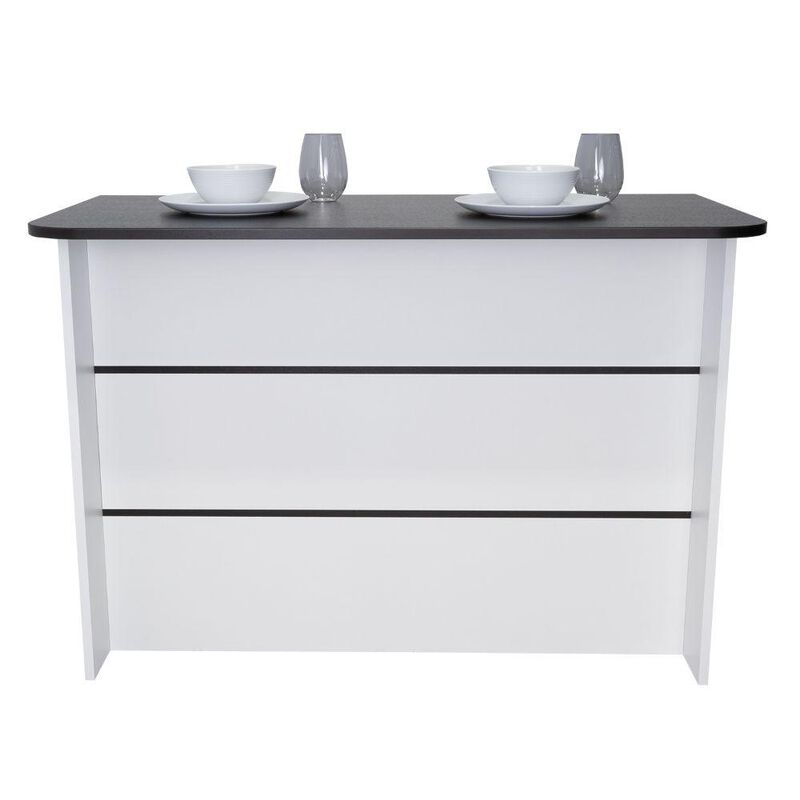 Barra de Cocina Fendi, Wengue y Blanco con Dos ... image number null