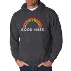 Sudadera Con Capucha Word Art Para Hombre - Good Vibes - Gris