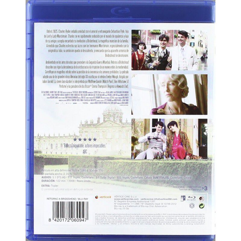 Retorno A Brideshead (blu-ray) image number null