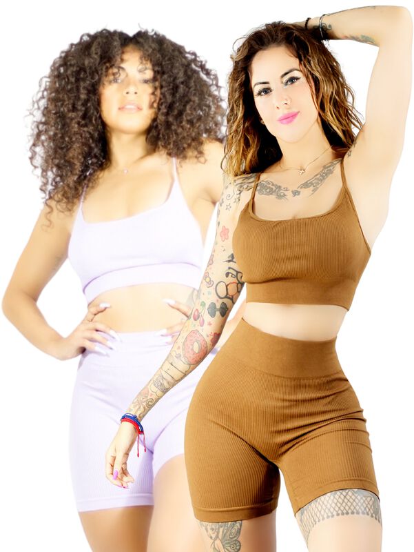 Set De Dos Conjunto Deportivo Casual Mujer Shor... image number null