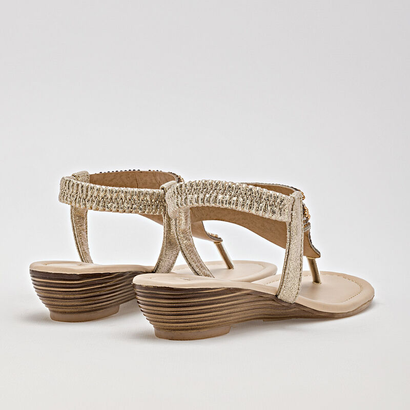 Been Class Sandalia para mujer dorado image number null