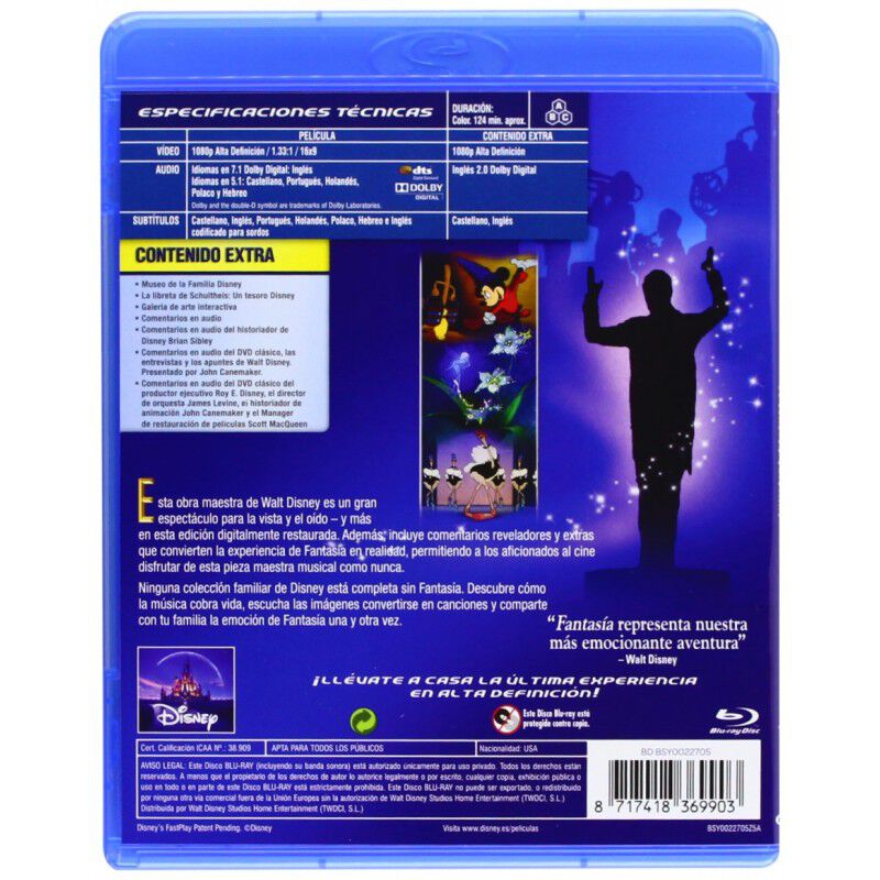 Fantas&iacute;a [Blu-ray] (1940) Fantasia image number null