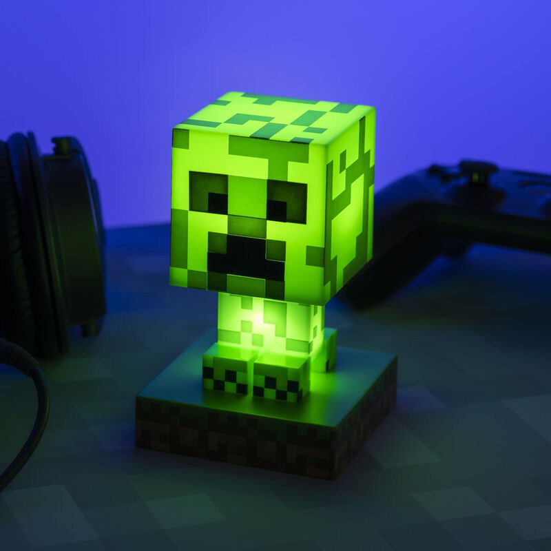 L&aacute;mpara 3d Night Light Paladone Minecraft Creep... image number null