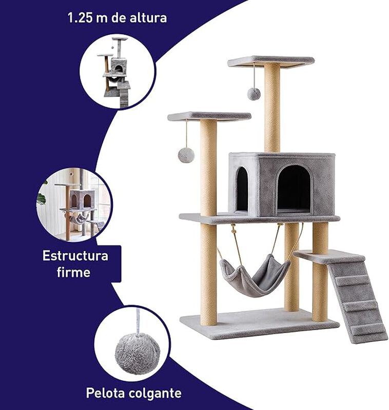 Torre para Gato, &Aacute;rbol para Gatos con Rascador ... image number null