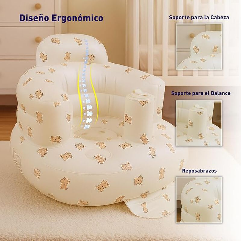 Sillón Inflable para Bebé, Silla Inflable para ... image number null