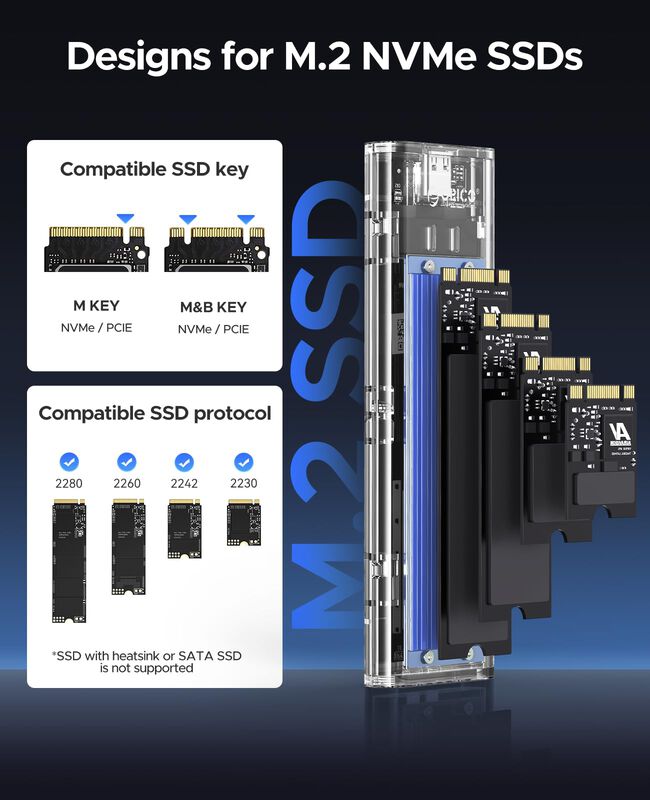 Carcasa Ssd Orico M.2 Nvme Usb 3.2 Gen 2 (10 Gb... image number null