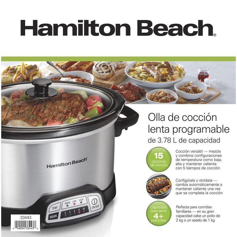 Olla Coccion Lenta Hamilton Beach 33443 Program... image number null