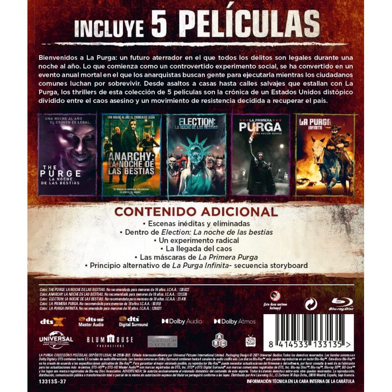 La Purga Pack 1-5 [blu-ray] image number null
