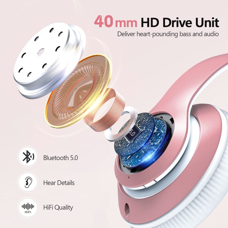 Auriculares Bluetooth Tuitager 9S, 60h Reproduc... image number null