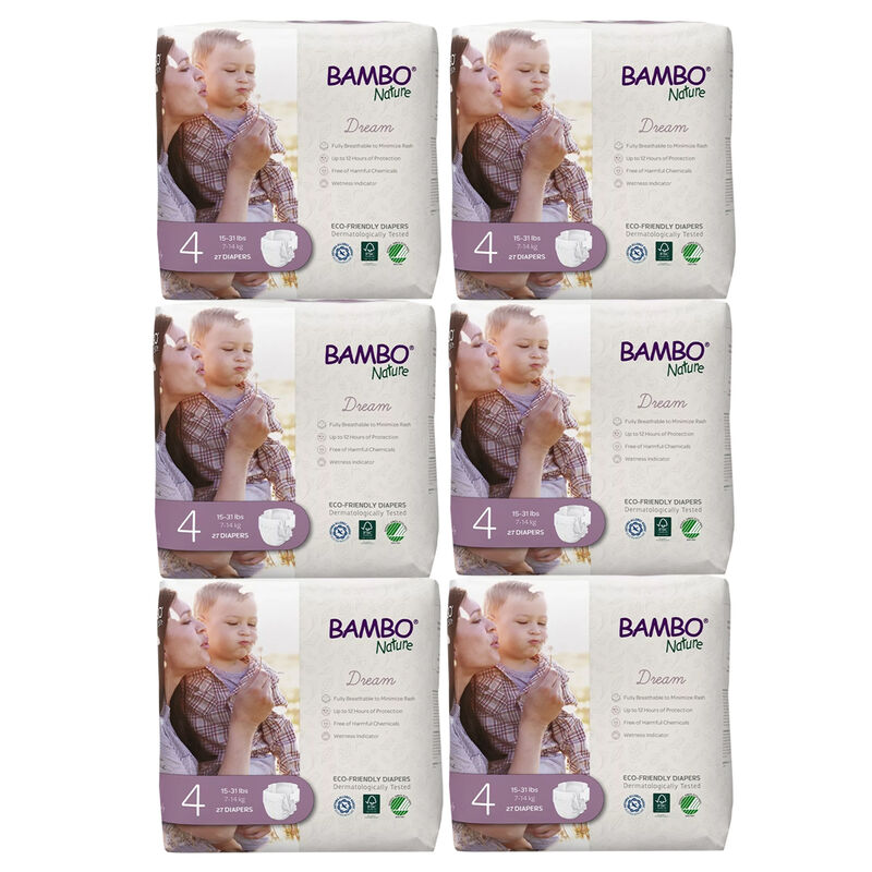 Pa&ntilde;ales Bambo Nature Dream 162pz Talla 4 image number null