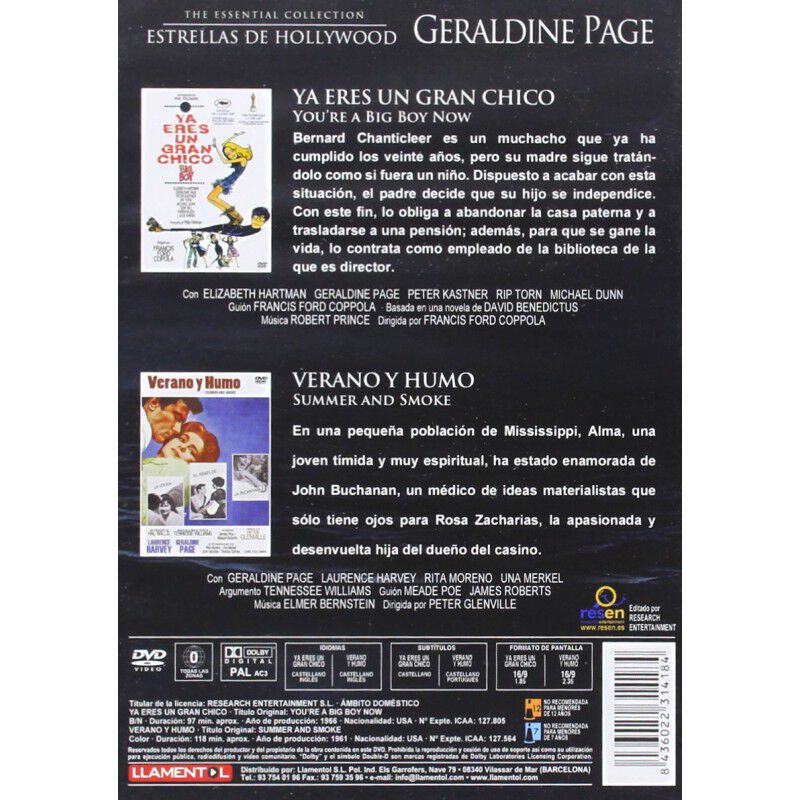 Ahora Eres Un Chico Grande + Verano Y Humo [dvd... image number null
