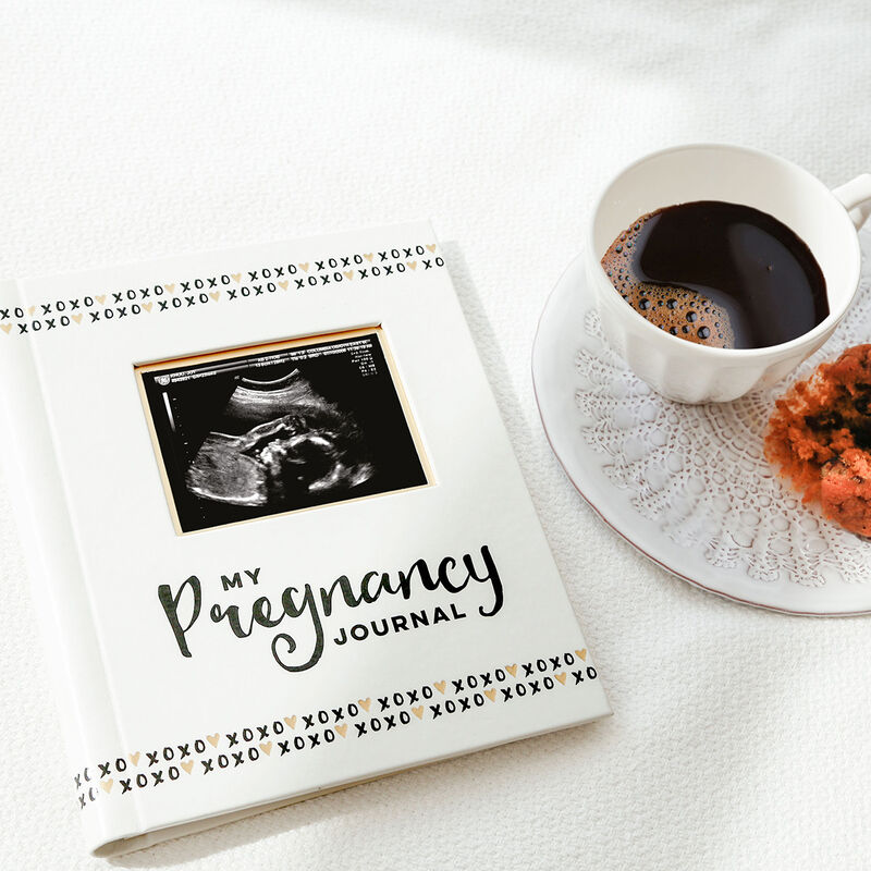 Diario Del Embarazo Negro /Blanco/Oro image number null