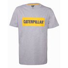 Playera Caterpillar Gris Big Logo Amarillo
