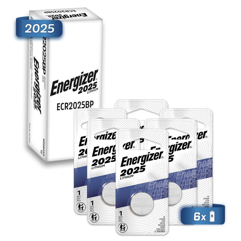 Energizer Bot&oacute;n CR2025 Blister 6 Unidades 3v image number null