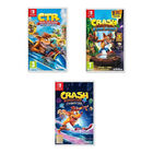 Juego Nintendo Switch Combo Crash Team Racing Nitro Fueled + Crash Bandicoot N Sane Trilogy 3+ Crash Bandicoot 4 It's About Time