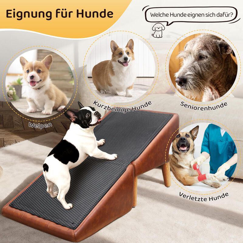 Rampa Para Perro Aronyada 41 cm 2‑en‑1 Escalera... image number null