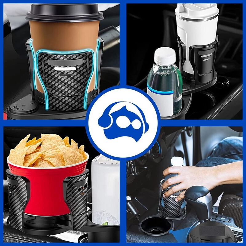 Portavasos para Auto Doble Ajustable Bluelander image number null