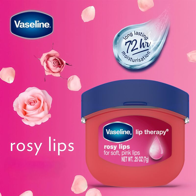 B&aacute;lsamo Labial Vaseline Lip Therapy Rosy Lips M... image number null