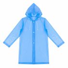 Impermeable Infantil Capucha Transparente Uni Azul Concord