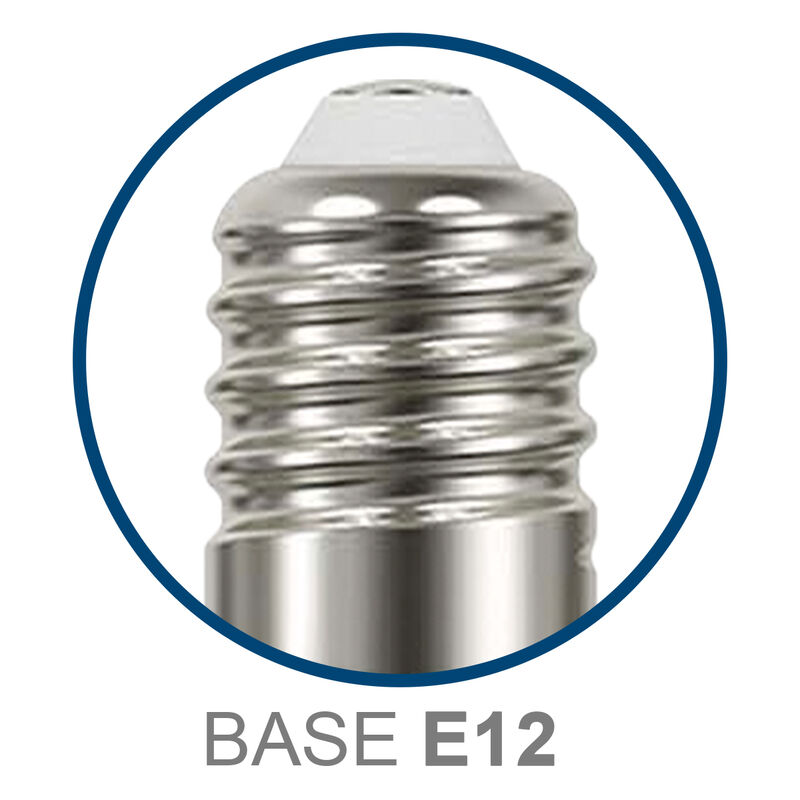 Pack de 10 focos LED Aksi 4W Vela Base E12 Luz ... image number null