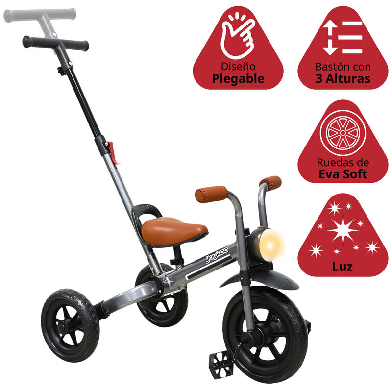 Triciclo 3 En 1 Para Ni&ntilde;os Con Bast&oacute;n, Bici Y B... image number null