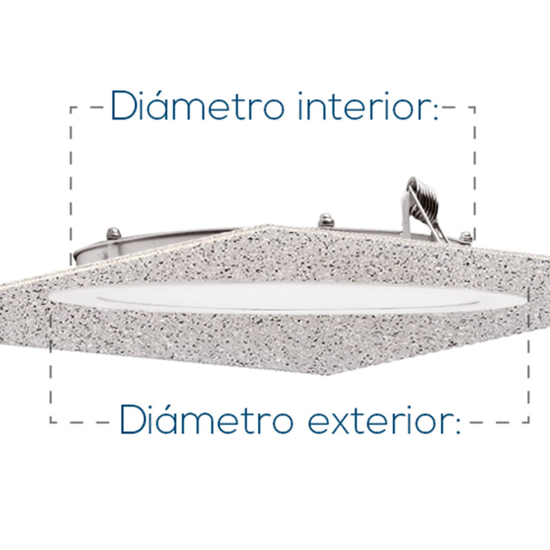 Pack de 6luminarios LED Aksi 12W Empotrable Cir... image number null