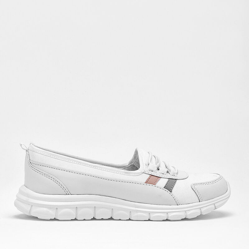 Mora Confort Tenis Para Mujer Blanco Gris Rosa ... image number null