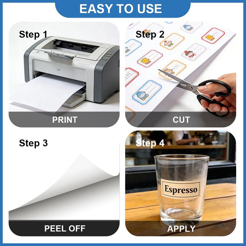 Papel autoadhesivo Jawdrow 40 hojas 8.5x11 pulg... image number null
