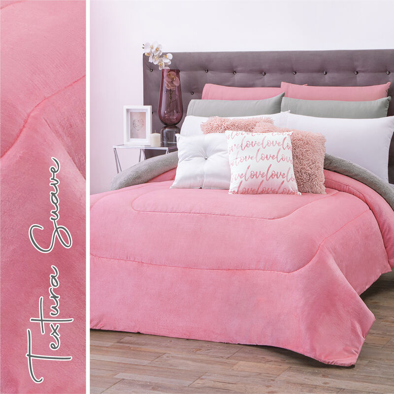 COBERTOR PACHICALIENTITO ROSA KS/XL-QS image number null