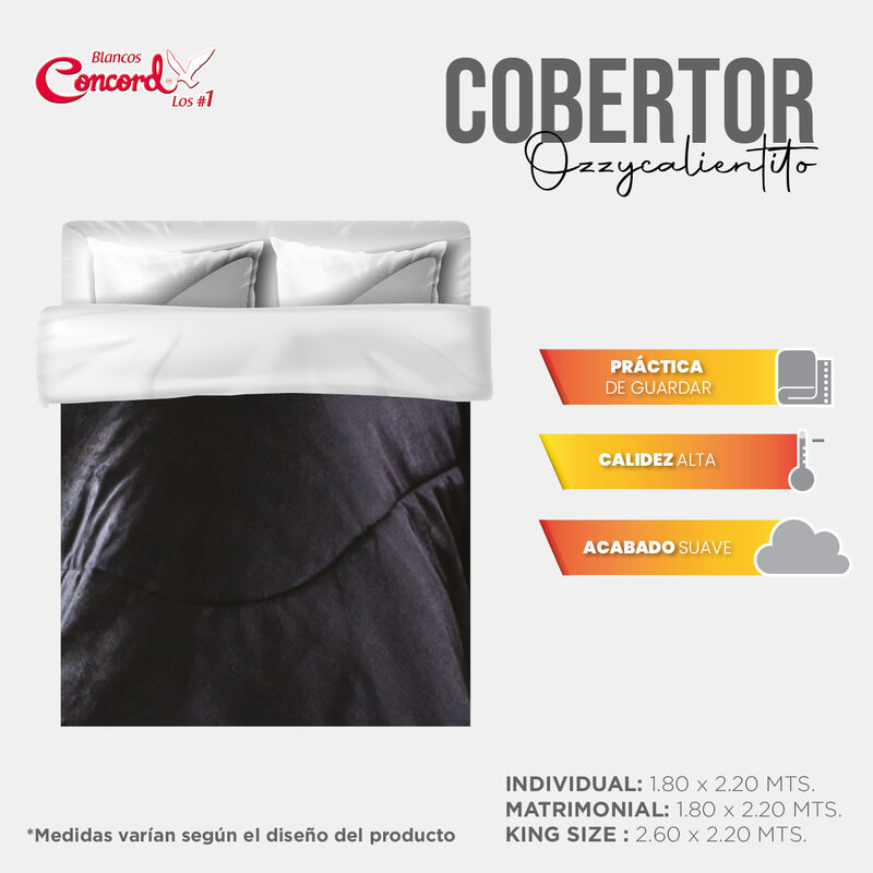 COBERTOR OZZY ANDROMEDA V2 GRIS MAT/IND image number null