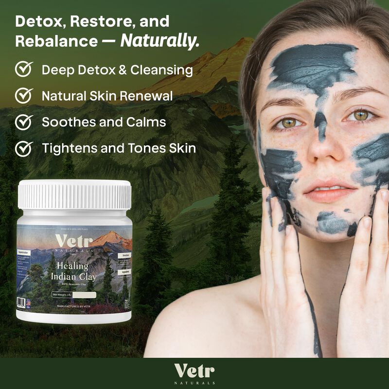 Mascarilla de Arcilla Vetr 454g Bentonita Org&aacute;n... image number null