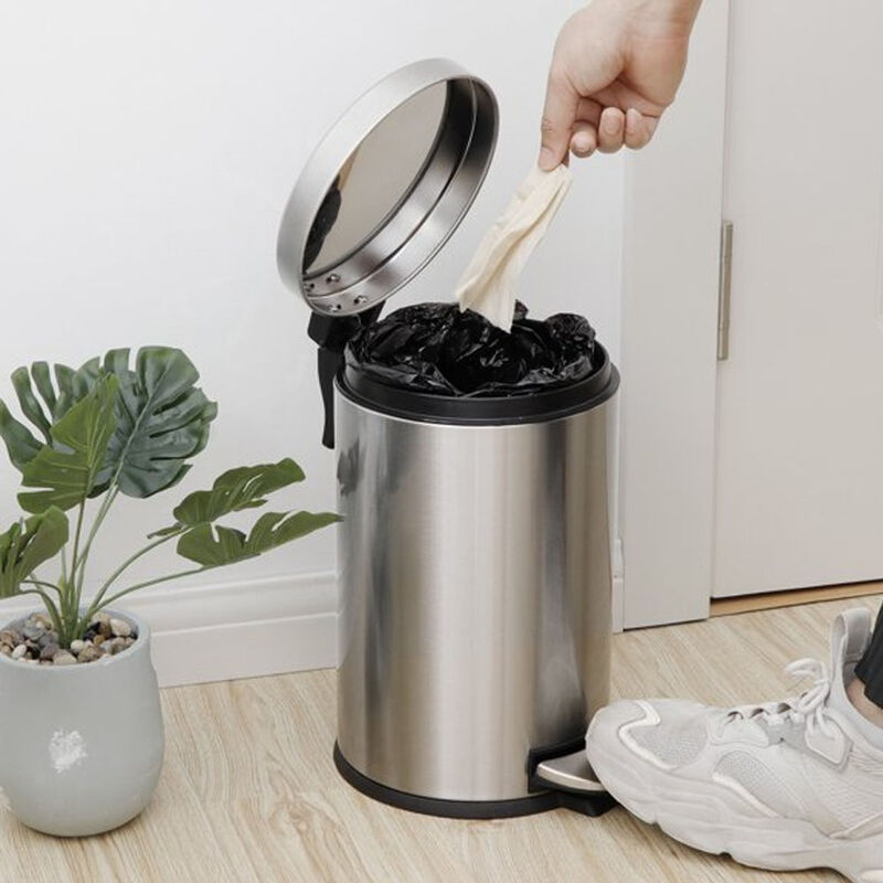 Set de 2 Botes de Basura con Pedal 30L y 5L  Ac... image number null