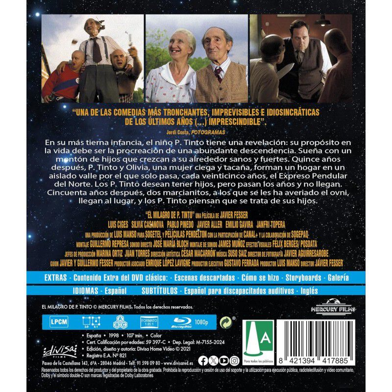 El Milagro de P. Tinto [Blu-ray] (1998) image number null