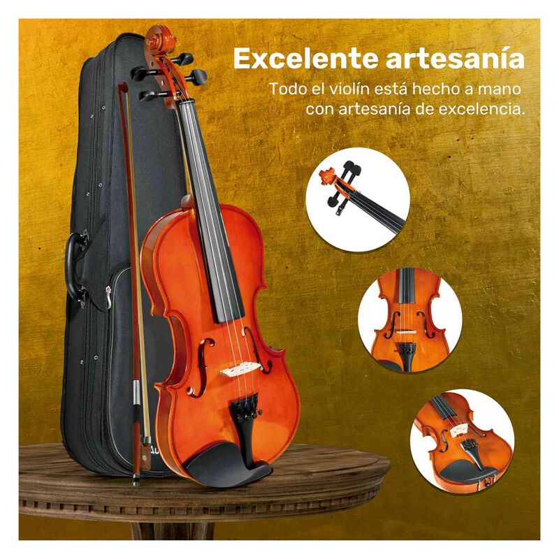 Violín Acústico 4/4 Semiprofesional Color Café... image number null