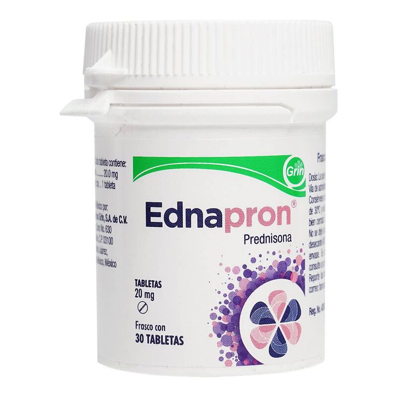 Ednapron 20mg Frasco Con 30 Tabletas 20mg Frasc... image number null