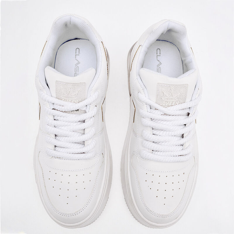 Clasben Tenis Chunky Para Mujer Blanco Cod 1262... image number null